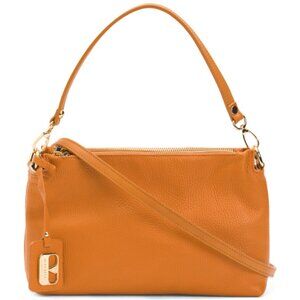 VALENTINA Made In Italy Leather Triple Entry Satchel